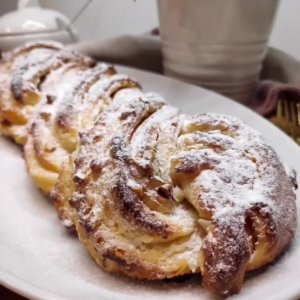 🥟 Завиток с творогом и орехами