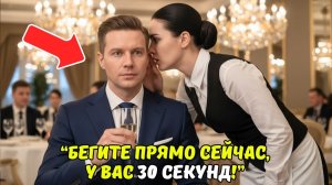 Миллионер ужинал со своей НЕВЕСТОЙ и её родителями — пока ОФИЦИАНТКА не прошептала: «БЕГИТЕ СЕЙЧАС!»