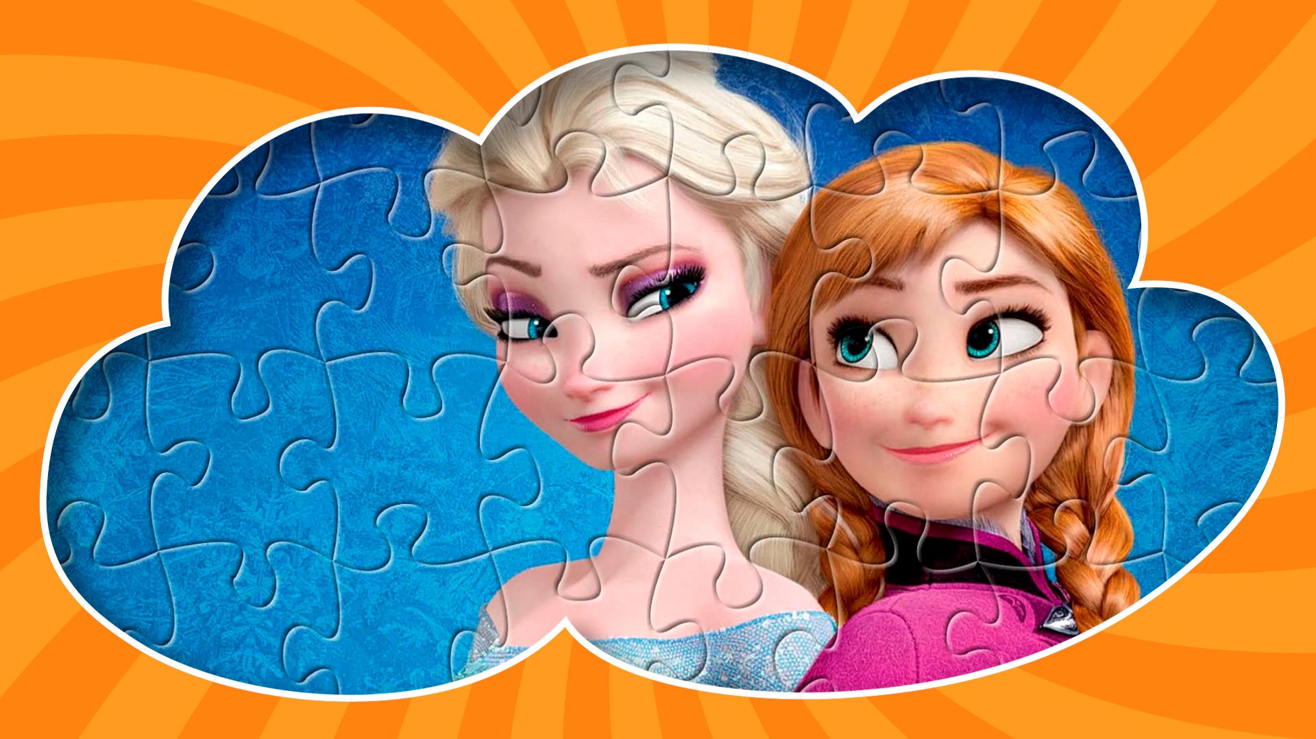 ⭐ХОЛОДНОЕ СЕРДЦЕ Эльза и Анна - собираем пазлы⭐KIDS ZONE PARTY