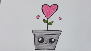 Как нарисовать цветочный горшок. Рисуем Вместе.