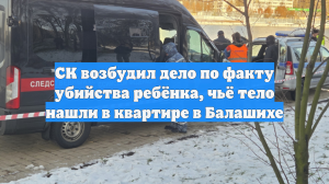 СК возбудил дело по факту убийства ребёнка, чьё тело нашли в квартире в Балашихе
