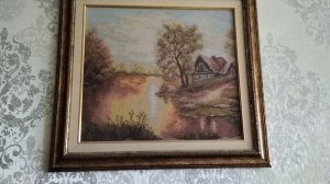 ХОББИ -ВЛОГ. МОЯ ПЕРВАЯ БОЛЬШАЯ ВЫШИВКА КРЕСТИКОМ.(17.11.25г.).