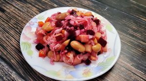 Винегрет с квашенной капустой. Самый вкусный и простой рецепт. Быстрые рецепты.