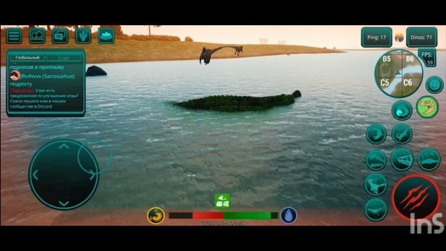 выживание за сарказуха с 0 до 100% + гнездование из 1 детёныша | The Cursed Dinosaurs Isle