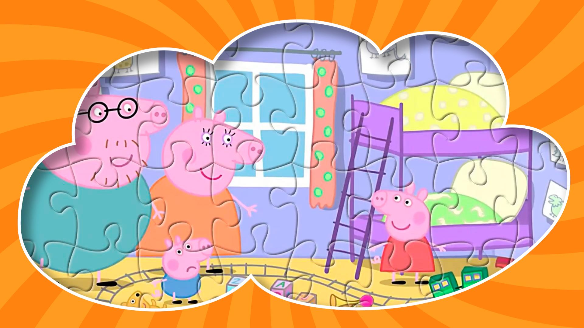 ⭐СВИНКА ПЕППА в детской - собираем пазлы⭐KIDS ZONE PARTY