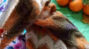 Отчёт N6за ноябрь в СП"Вязальный переполох Осень 2025с Еленой Велиной" Палантин "Миссони".В.Волкова