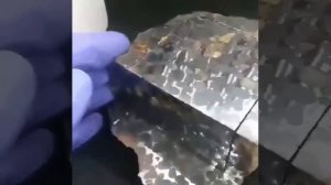 Метеорит, предположительно из железно-никелевых кристаллов и оливина #метеорит #наука #космос #самор