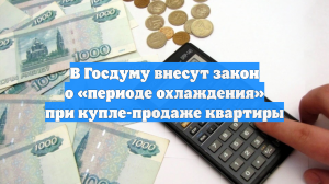 В Госдуму внесут закон о «периоде охлаждения» при купле-продаже квартиры
