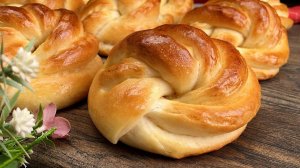 Пуховые БУЛОЧКИ С ЯБЛОКАМИ. Всегда удачное тесто! Простой РЕЦЕПТ домашних булочек!