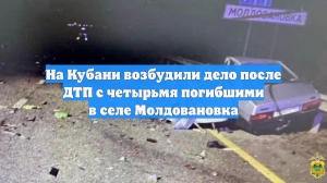 На Кубани возбудили дело после ДТП с четырьмя погибшими в селе Молдовановка
