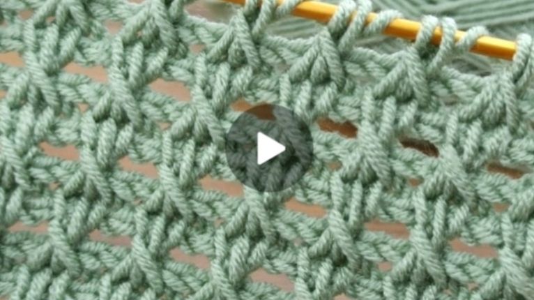 ТУНИССКОЕ ВЯЗАНИЕ КРЮЧКОМ❤ #все_в_жизни_связано #вязаниекрючком #тунисскоевязание смотреть онлайн