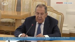 🔴 #ПрямойЭфир: Начало переговоров С.В.Лаврова с Министром иностранных дел Индии С.Джайшанкаром