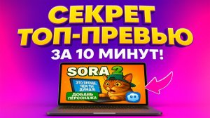 Кликабельное превью для Видео за 10 минут! В нейросети с русским текстом!
