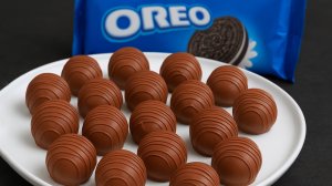 Oreo-трюфель за 5 минут – всего 3 ингредиента! 🍫🍪