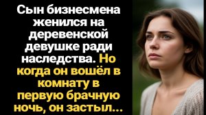 ИСТОРИЯ ИЗ ЖИЗНИ/Сын бизнесмена женился на деревенской девушке ради наследства, но в  брачную ночь