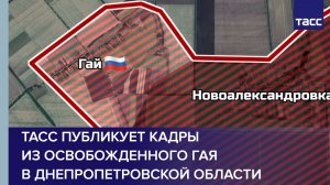 ТАСС публикует кадры из освобожденного Гая в Днепропетровской области