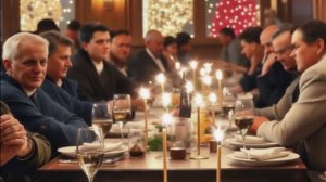 Сгенерированное вертикальное видео. Песня про мужчин в ресторане