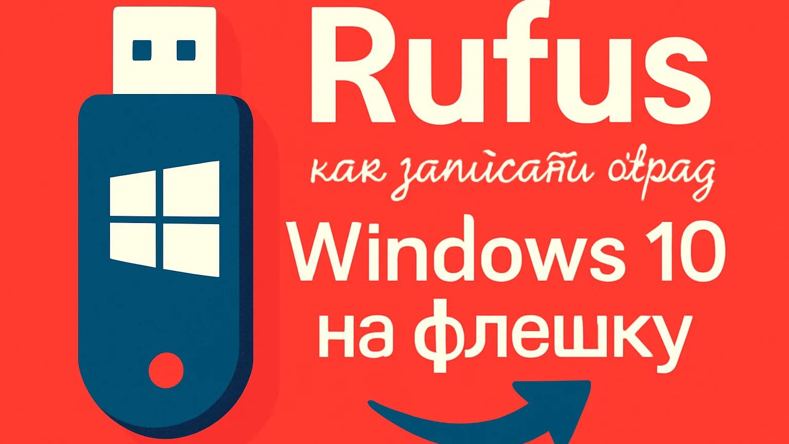 Rufus как записать образ Windows 10 на флешку смотреть онлайн