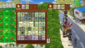 Plants vs. Zombies [PS3] Co-Op Survival Hard Day Gameplay