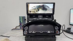 Магнитола + Приборная панель для Toyota Land Cruiser 200