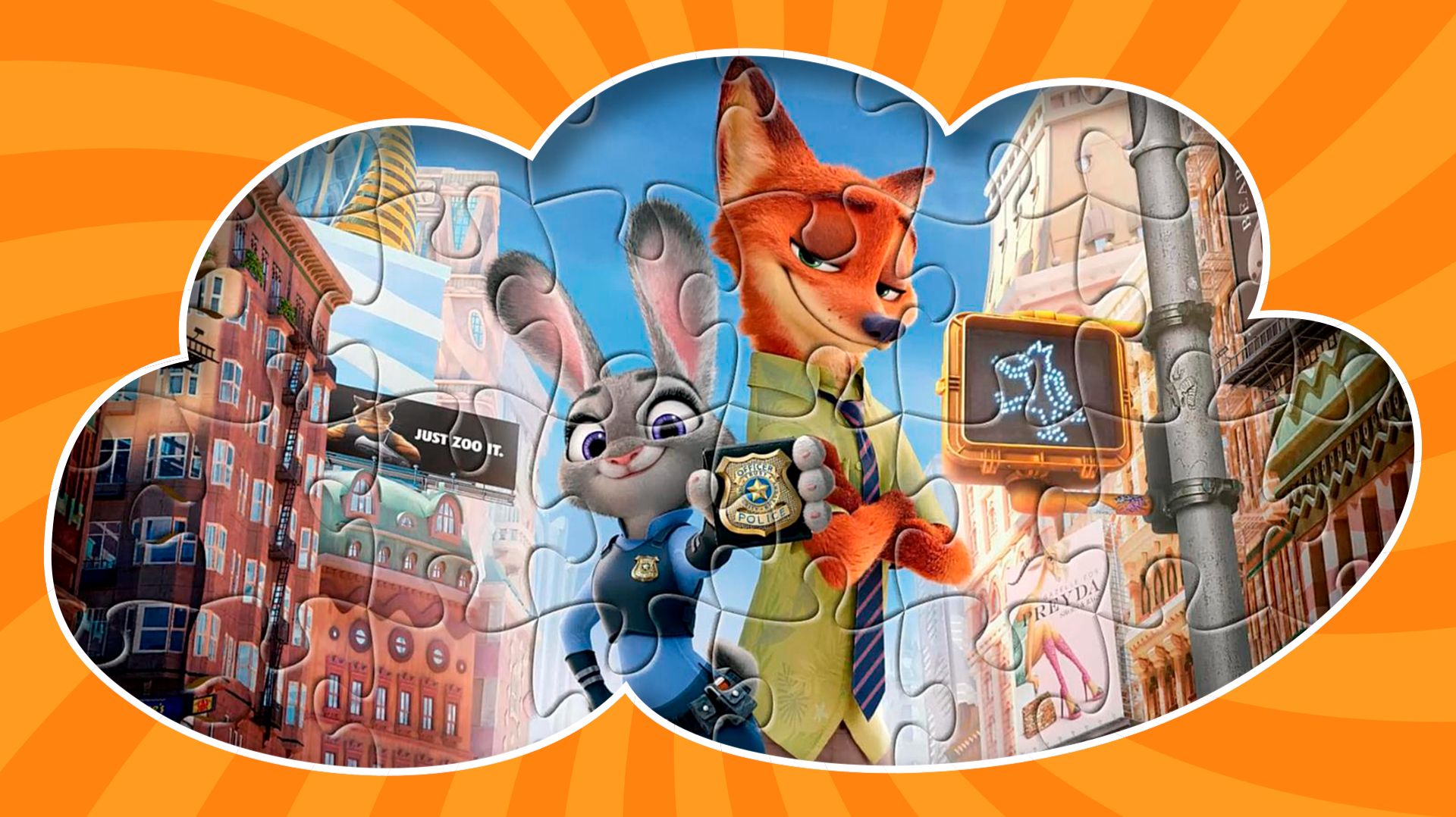 ⭐ЗВЕРОПОЛИС Джуди и Ник - собираем пазлы⭐KIDS ZONE PARTY