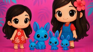 Лило & Стич! растут вместе! Поделки для кукол ЛОЛ ОМГ!