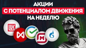 Акции с потенциалом движения на неделю Магнит, Русагро, ОАК, Новатэк и др