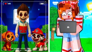 😳 ЧТО СНЯЛА СКРЫТАЯ КАМЕРА ЩЕНЯЧИЙ ПАТРУЛЬ В МАЙНКРАФТ