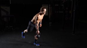 Румынская тяга с одной гирей скрестно на одной ноге / KB Single Leg Cross Body RDL