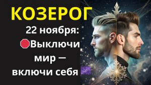 ♑ Козерог, Нажми на «аварийное выключение мира»! 22 ноября - 1 шанс установить «прошивку желаний».