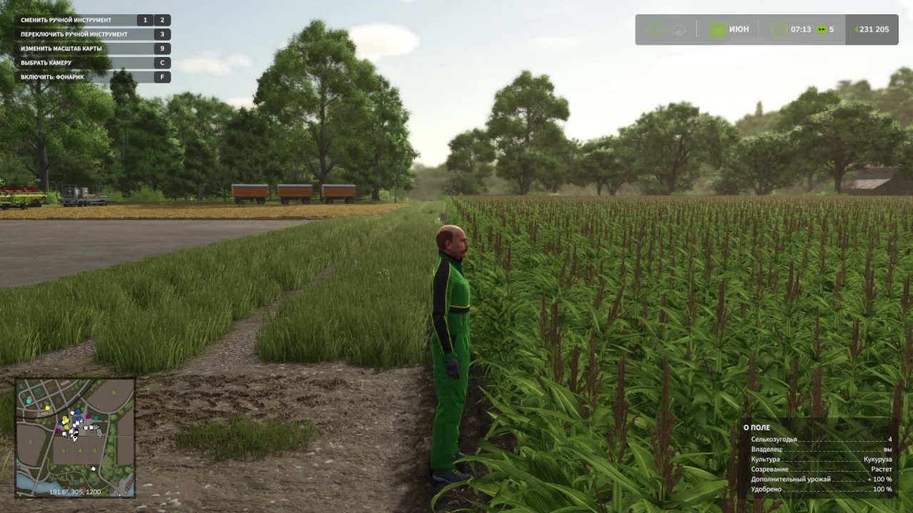 Farming Simulator 25 - дожить до урожая кукурузы