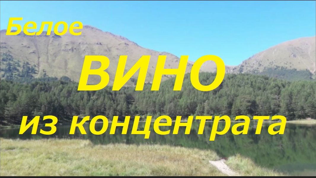 39. Белое вино из концентрата