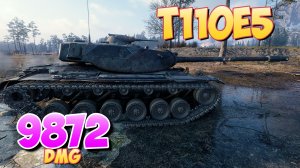 T110E5 - 5 Фрагов 9.8K Урона • Усердный король! • Мир Танков