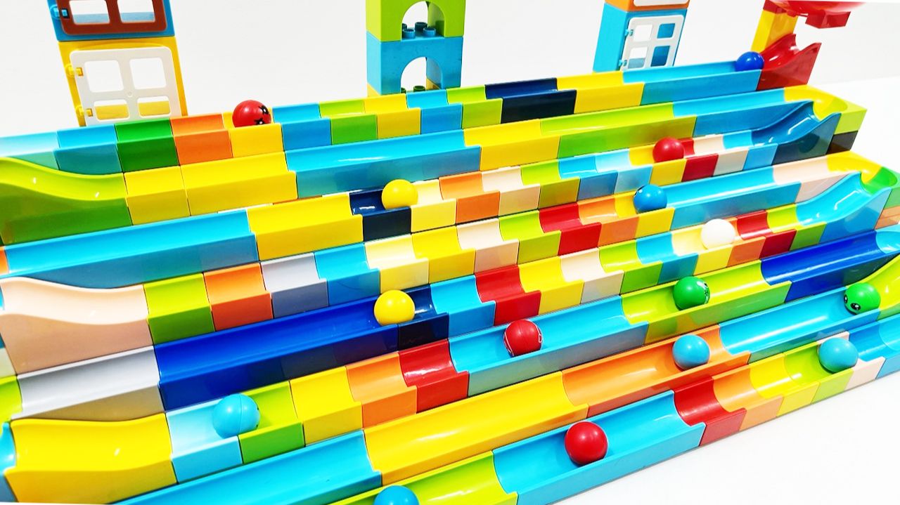 Мультики для детей. 🌈Дорожные горки для шариков. Смотреть онлайн мультики для малышей.