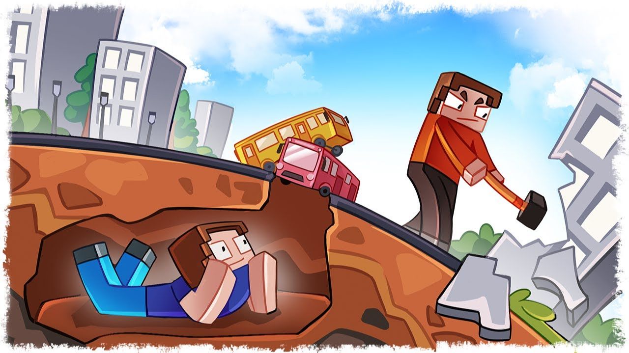 ОНИ ПОД ЗЕМЛЕЙ!!! УГАРНЫЕ ПРЯТКИ С РАЗРУШЕНИЯМИ!!! смотреть онлайн