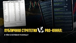 Разница стратегии ПРО-канала и бесплатной таблицы в моем ТГ канале