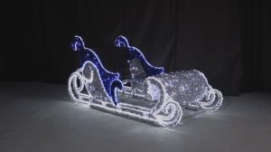 "Новогодние Сани Деда Мороза" в серебре