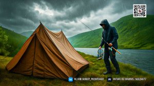 Одиночный поход к отдалённому горному озеру - Поймал и приготовил дикую форель!