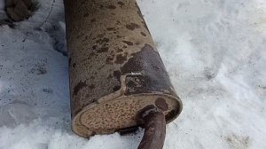 KiA Spectra ВЫТАЩИЛ ВСЮ ВЫХЛОПНУЮ СИСТЕМУ ИЗ ПОД МАШИНЫ