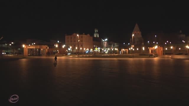 г Сызрань "без прикрас" Набережная "Сызранки" и "Крымза". Осень ночь. смотреть онлайн