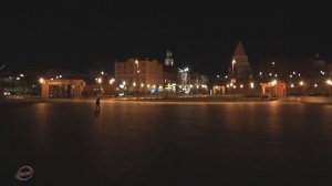 г Сызрань "без прикрас" Набережная р.Сызранки и р.Крымза. Осень ночь.