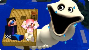 🥵НОЧЬ с ГОЛОДНЫМ ЧЕРВЯКОМ в МАЙНКРАФТ! ВЫЖИТЬ на ВЫШКЕ!