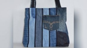 Интересные идеи для сумок из старых джинс.👖💼