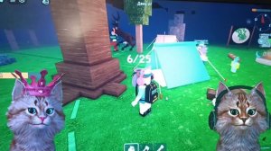 Я с Юрским котиком выживаем в лесу. Обновление в 99 ночей в лесу. Спасаем оленя. 🙀🦌🌲