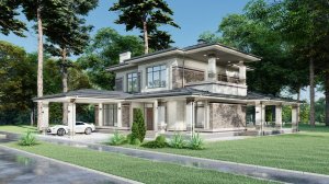 Проект двухэтажного дома 220кв.м