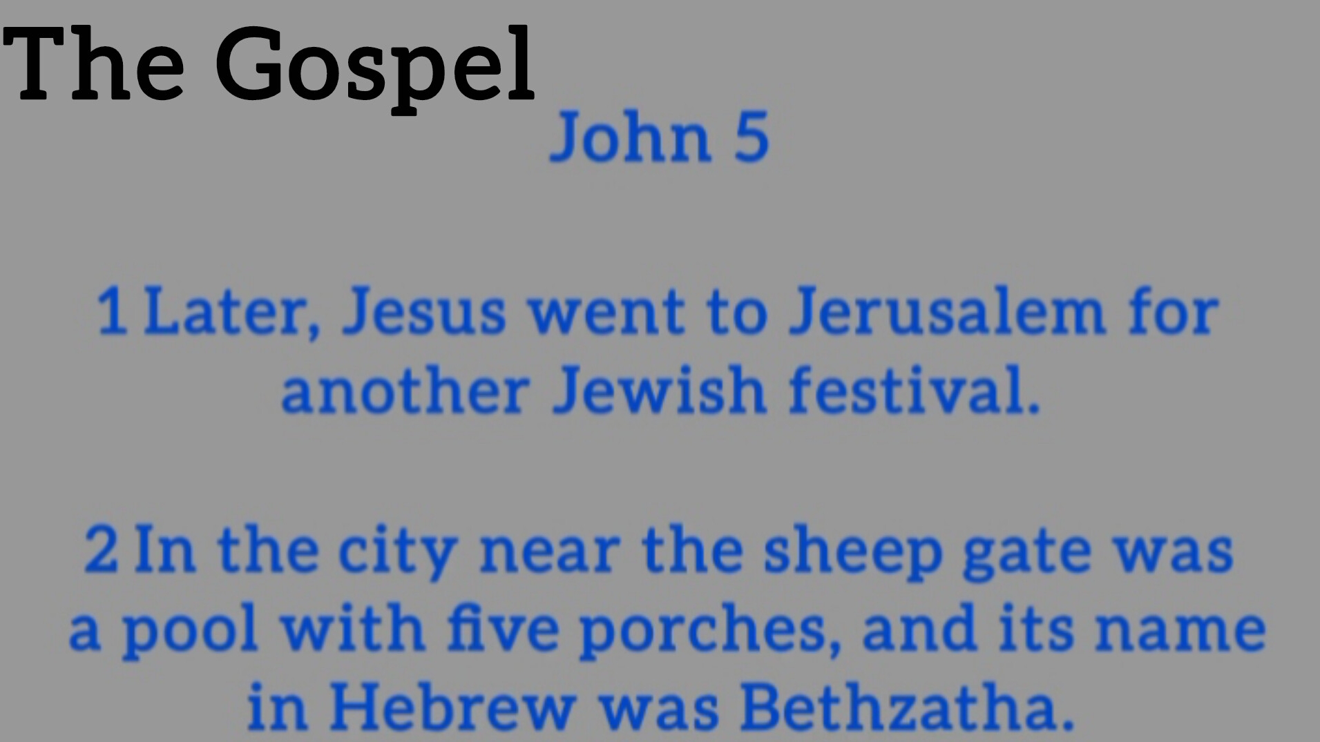 The Gospel _ John 5 - Contemporary English Version (Anglicised) 2012. Audiobook.