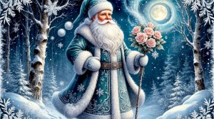 ©Дед Мороз с букетом роз! С.Весенин-стихи