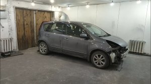 Nissan note, кузовной ремонт