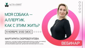 Запись вебинара "Моя собака - аллергик. Как с этим жить?"