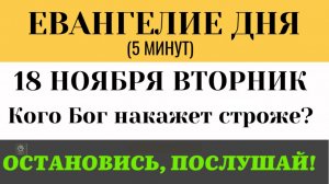 18 ноября Евангелие дня Кого Бог накажет строже Бит будет много и бит будет меньше (Лк 12 42-48)